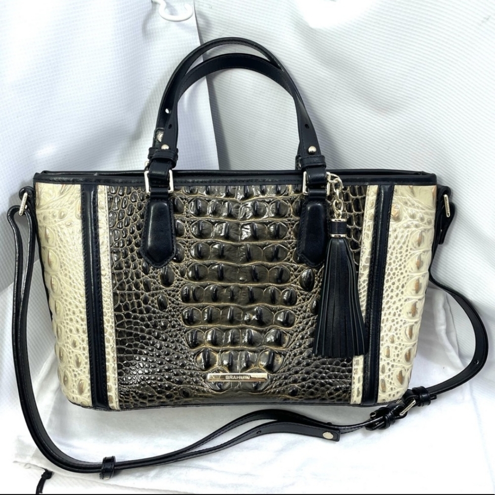 Brahmin Mini Asher Melbourne Embossed Leather.NWOT
